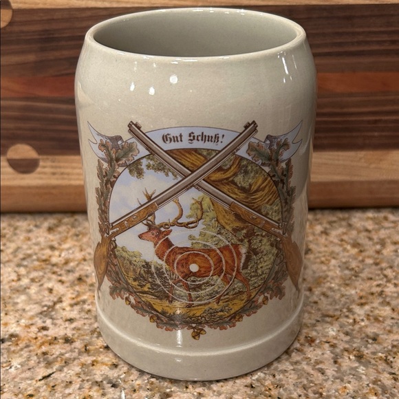 Other - GUT SCHUK Vintage Stoneware Mug, 0.5Liter, Germany, Hunting Design
